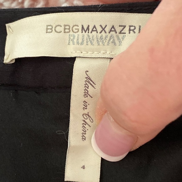 BCBGMAXAZRIA Runway Black Wool bubble skirt size 4 - Picture 3 of 4